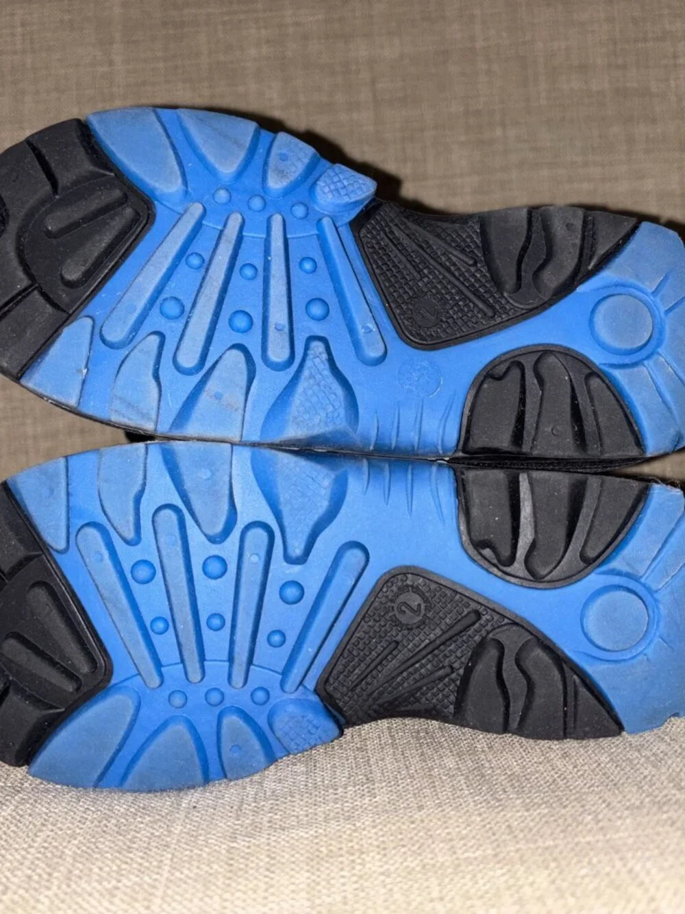 Kamik Rocket Kids Snow Boots Size 2 Blue Black Waterproof Insulated -40°F EUC
